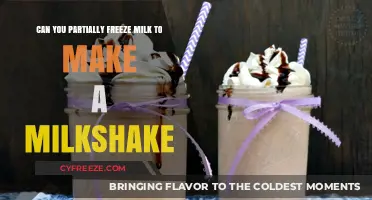 Blending Innovation: The Art of Partially Freezing Milk for Milkshakes