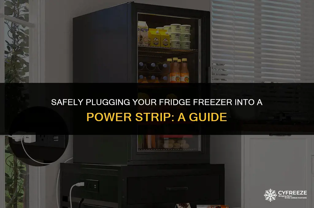 can you plug a fridge freezer into a power strip
