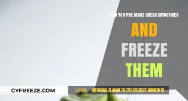 Preparation Simplified: Can You Freeze Green Smoothies?