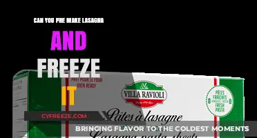 Pre-Make and Freeze: The Ultimate Lasagna Convenience Guide