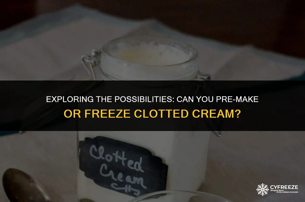 can you pre-make or freeze clofutty