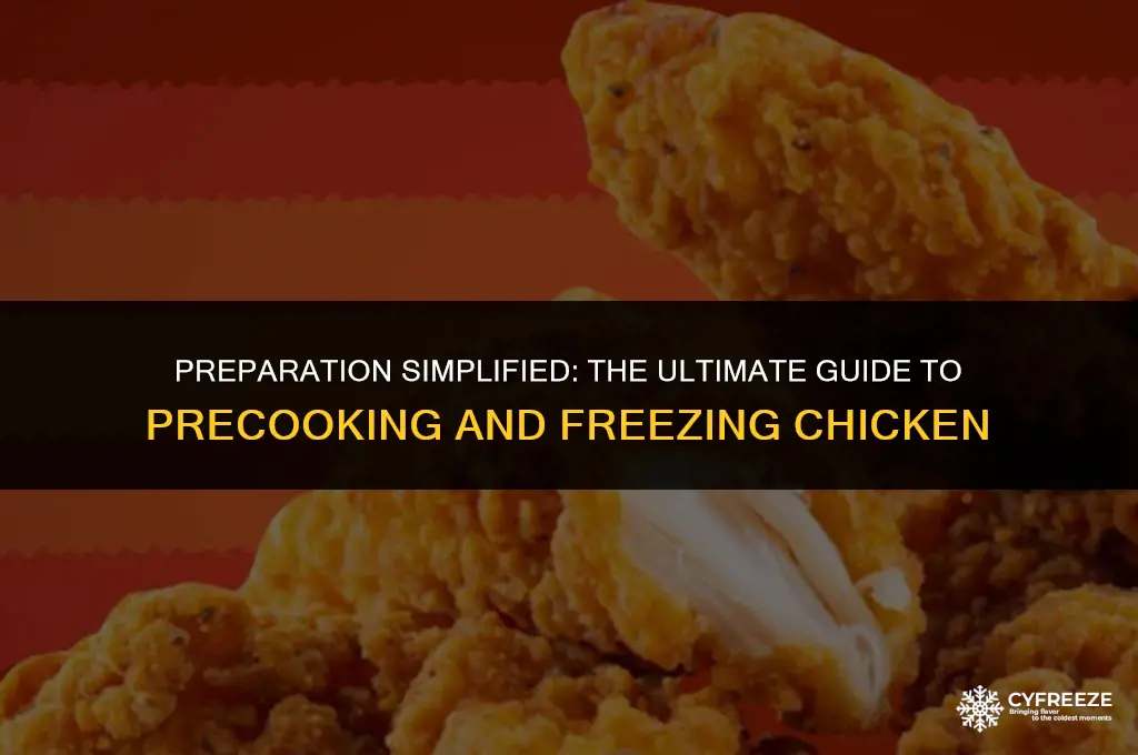 can you precook and freeze chicken