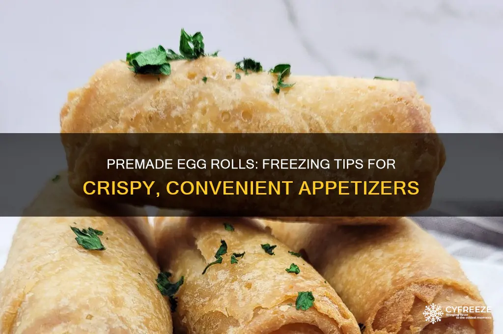 can you premake egg rolls and freeze