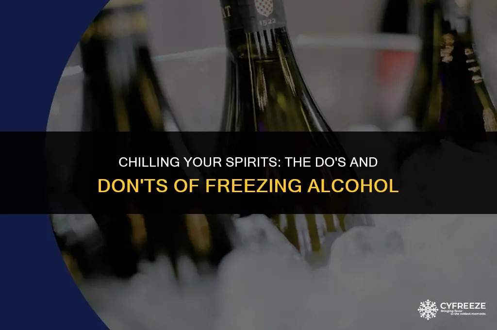 can you put 20 alcohol in the freezer