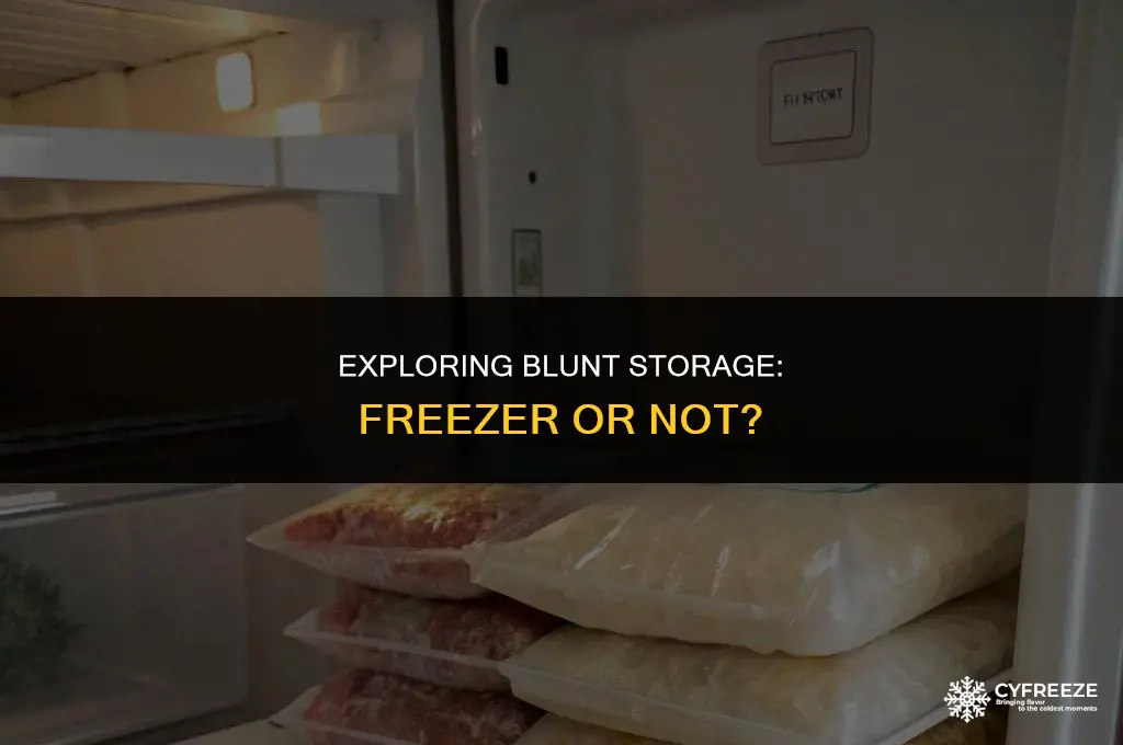 can you put a blunt in the freezer