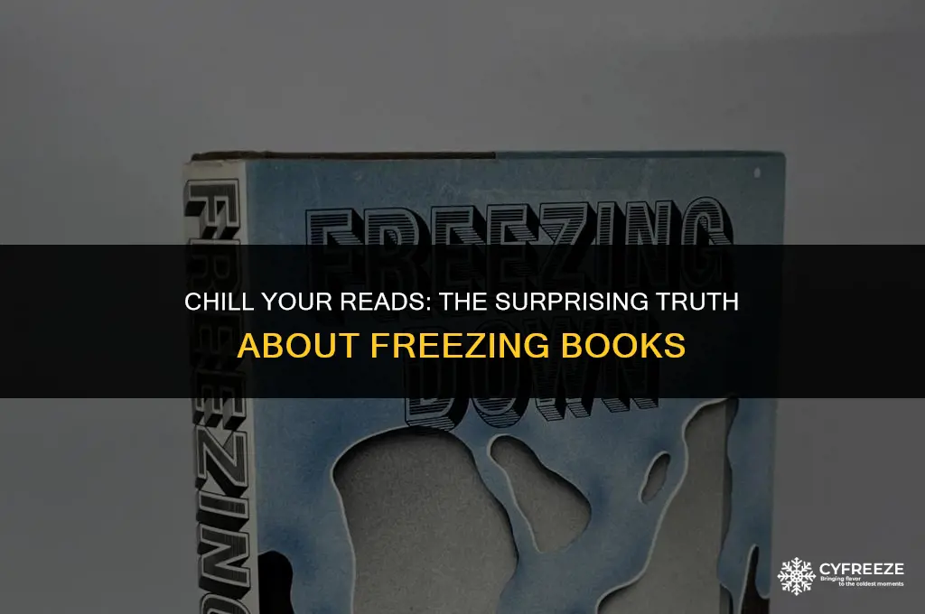 can you put a book in the freezer