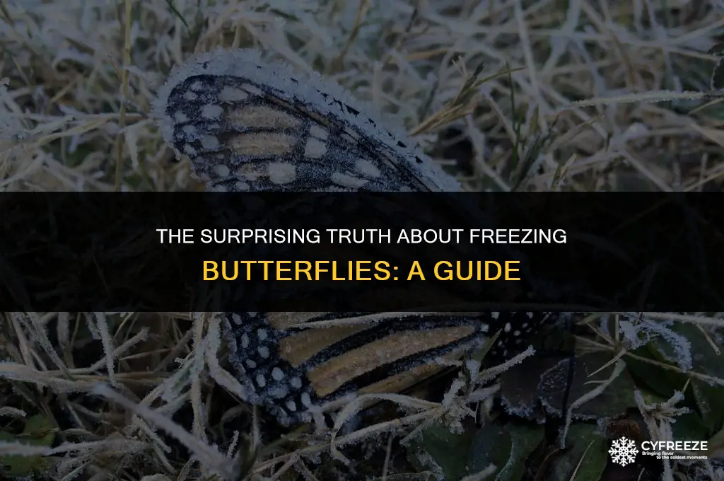 can you put a butterfly in a freezer