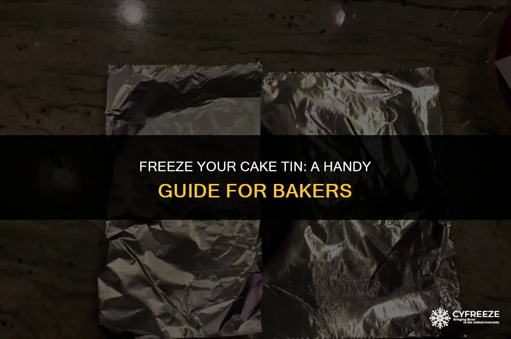 can you put a cake tin in the freezer