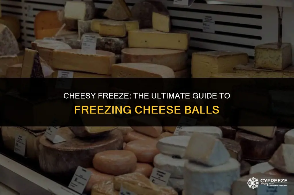 can you put a cheese ball in the freezer