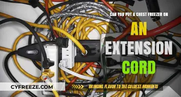 Safe Chest Freezer Placement: Extension Cord Considerations