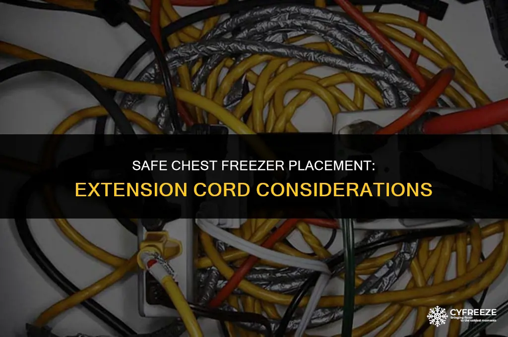 can you put a chest freezer on an extension cord