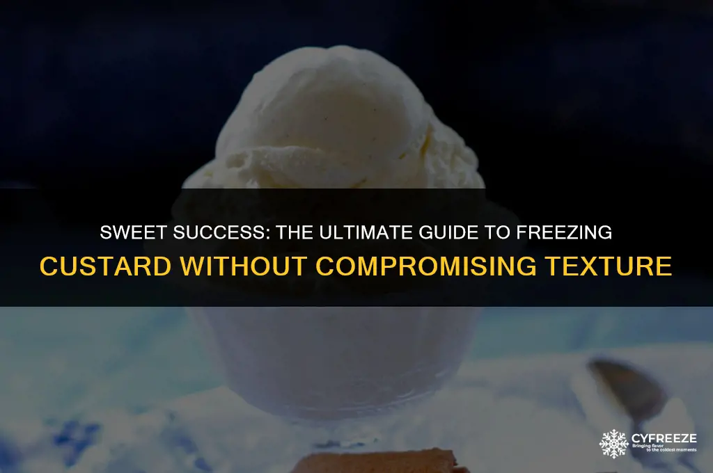 can you put a custard in freezer