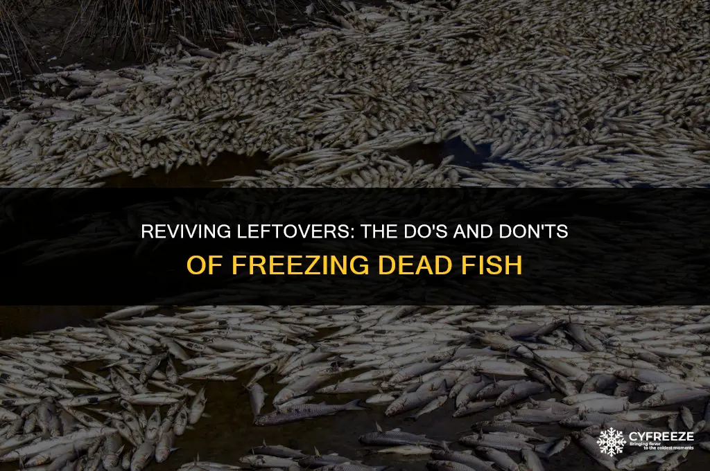 can you put a dead fish in the freezer