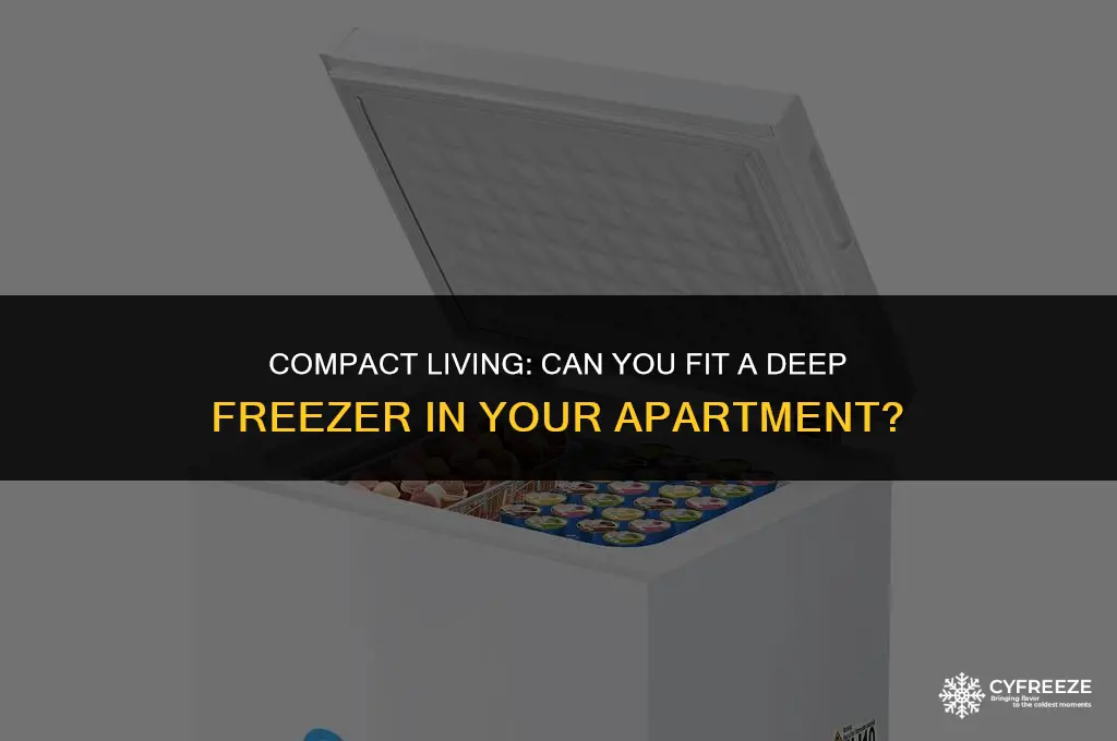 can you put a deep freezer in an apartment