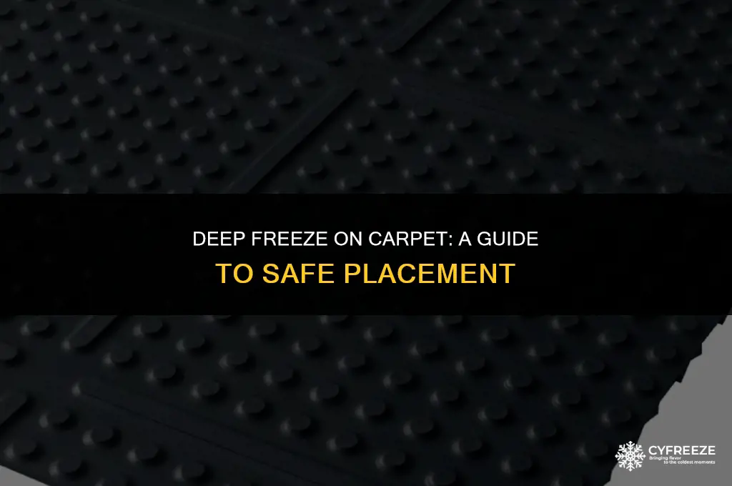 can you put a deep freezer on carpet
