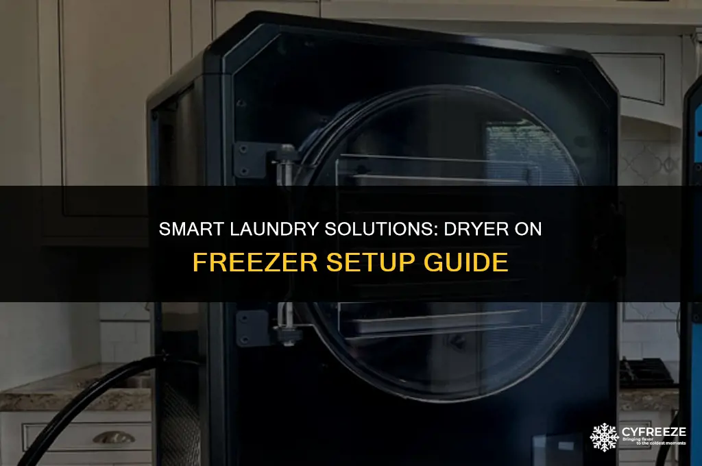 can you put a dryer on top of a freezer