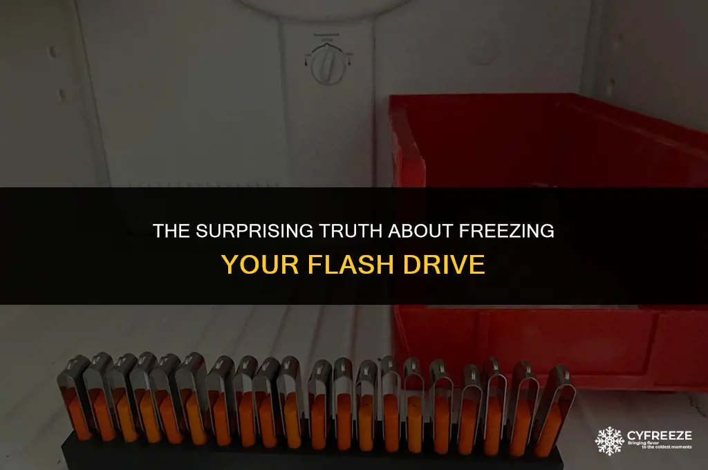 can you put a flash drive in a freezer