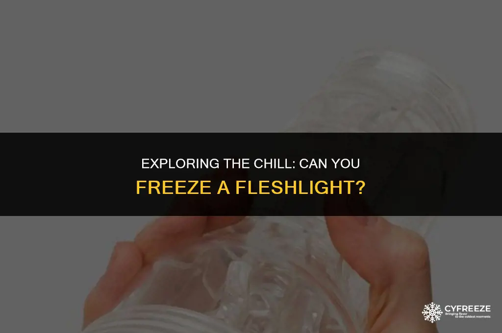 can you put a fleshlight in the freezer