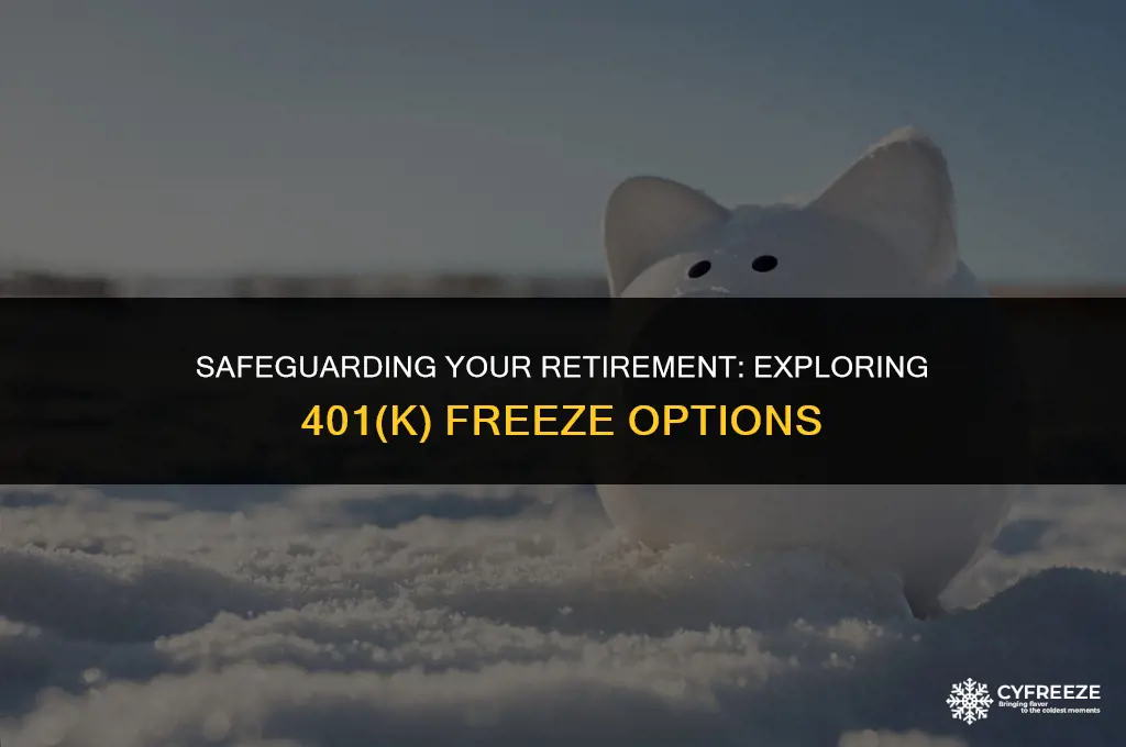 can you put a freeze on your 401k