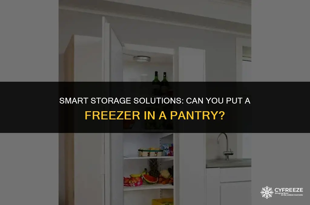 can you put a freezer in a pantry