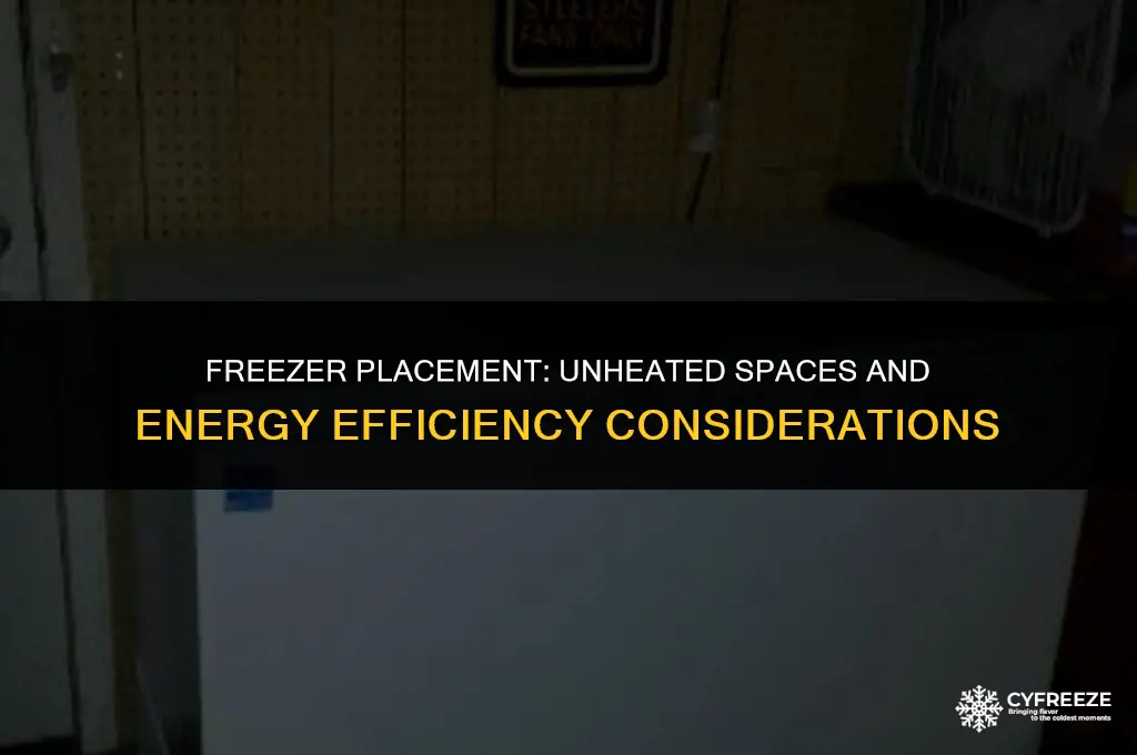 can you put a freezer in an unheated space