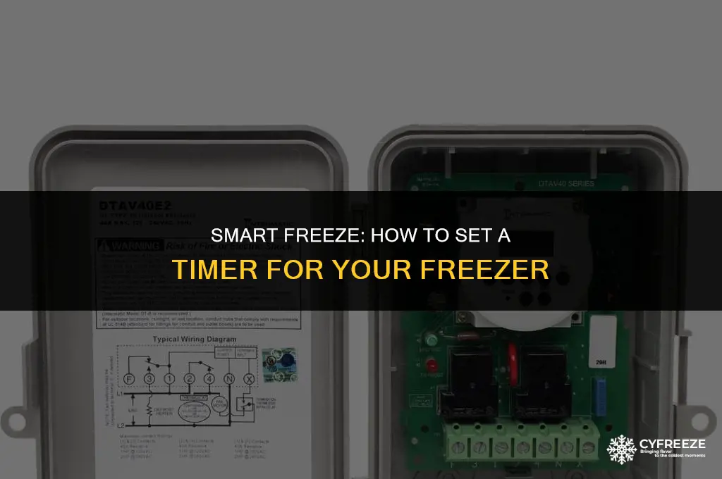 can you put a freezer on a timer