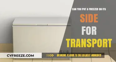 Transporting a Freezer: Is It Safe to Lay It on Its Side?