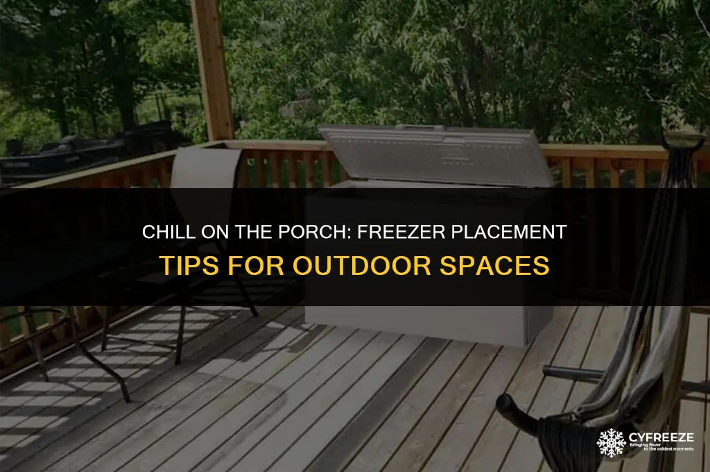 can you put a freezer on the porch