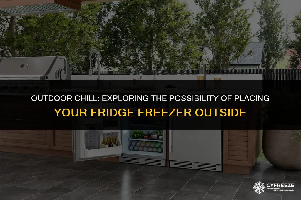 can you put a fridge freezer outside