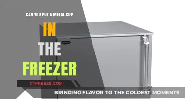 Chill or Risk: The Do's and Don'ts of Freezing Metal Cups