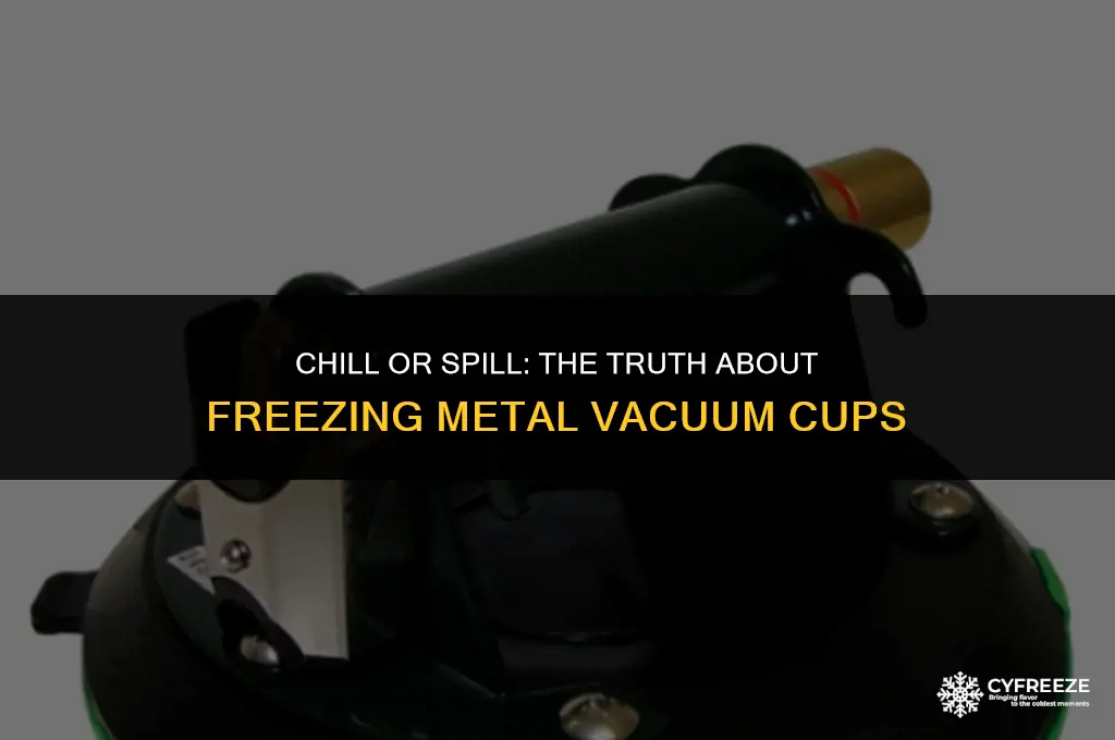can you put a metal vacuum cup in a freezer