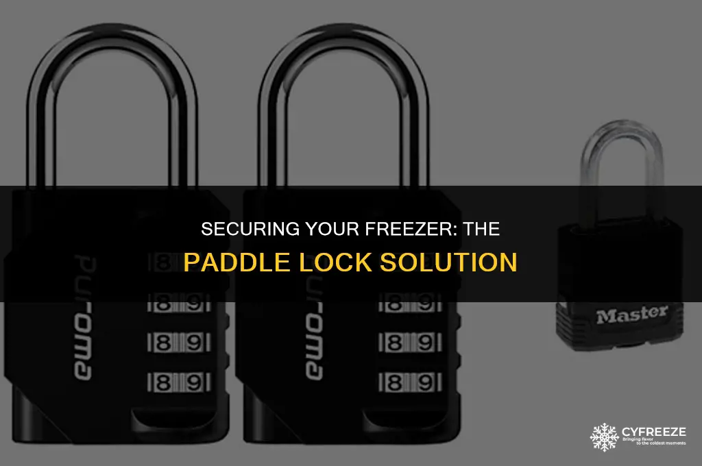 can you put a paddle lock on a freezer