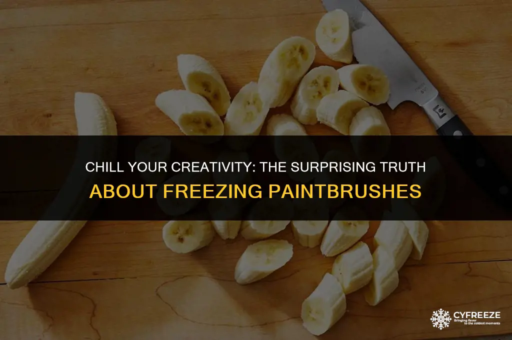 can you put a paint brush in the freezer