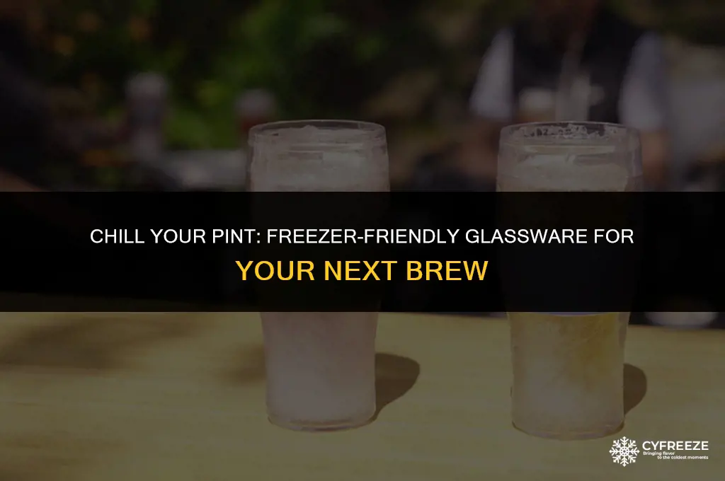 can you put a pint glass in the freezer