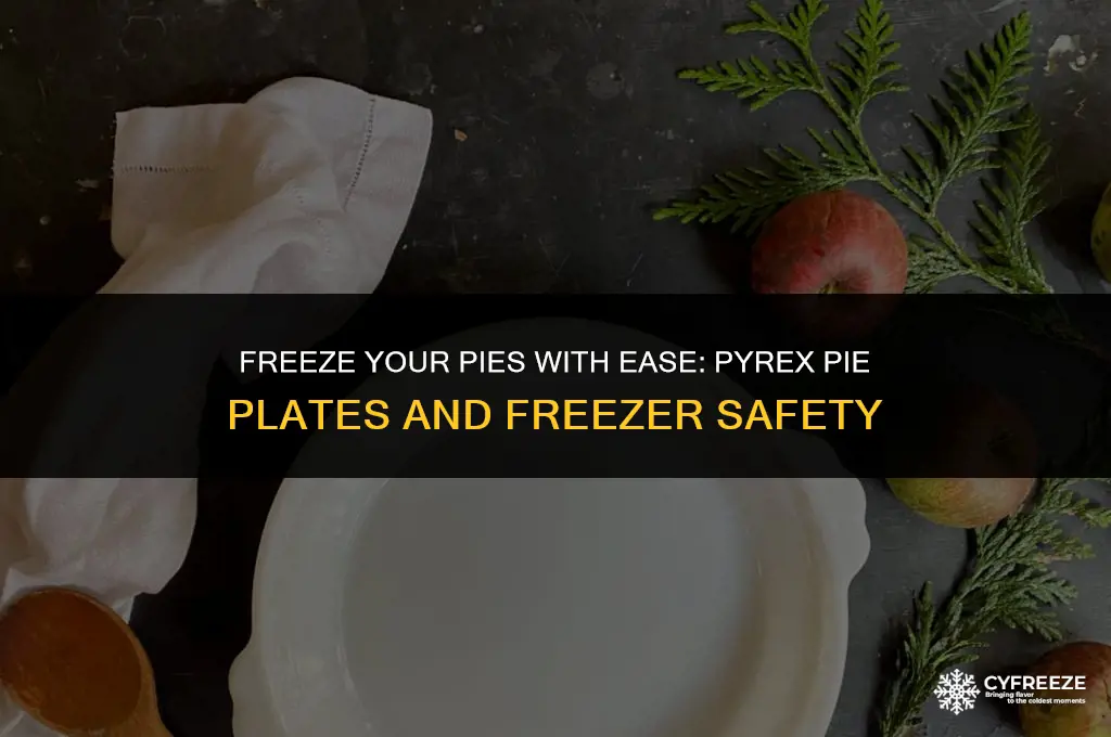 can you put a pyrex pie plate in the freezer