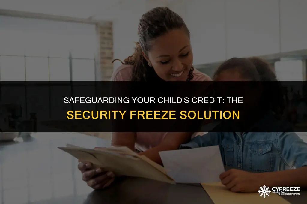 can you put a security freeze on your children