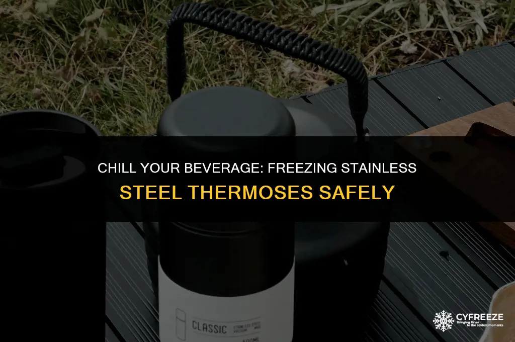 can you put a stainless steel thermos in the freezer