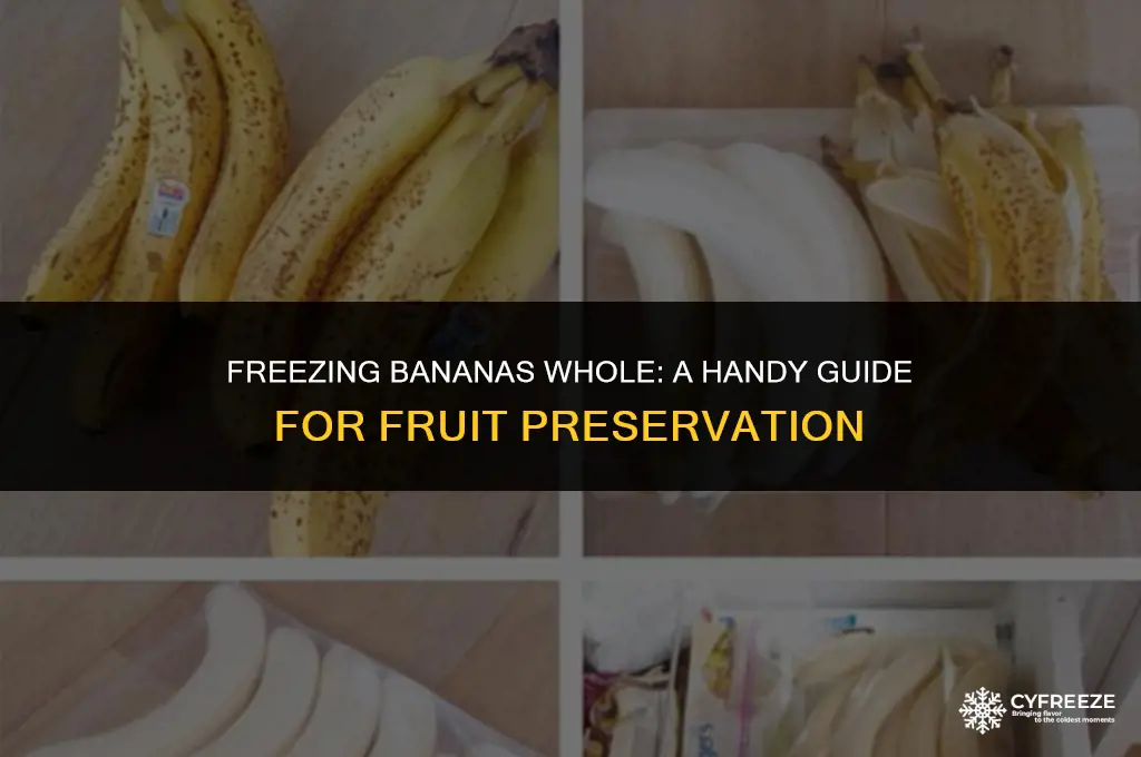 can you put a whole banana in the freezer