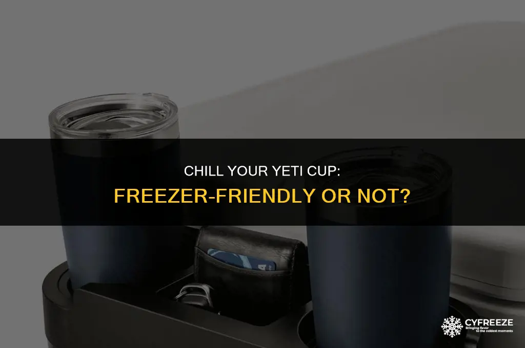 can you put a yeti cup in the freezer