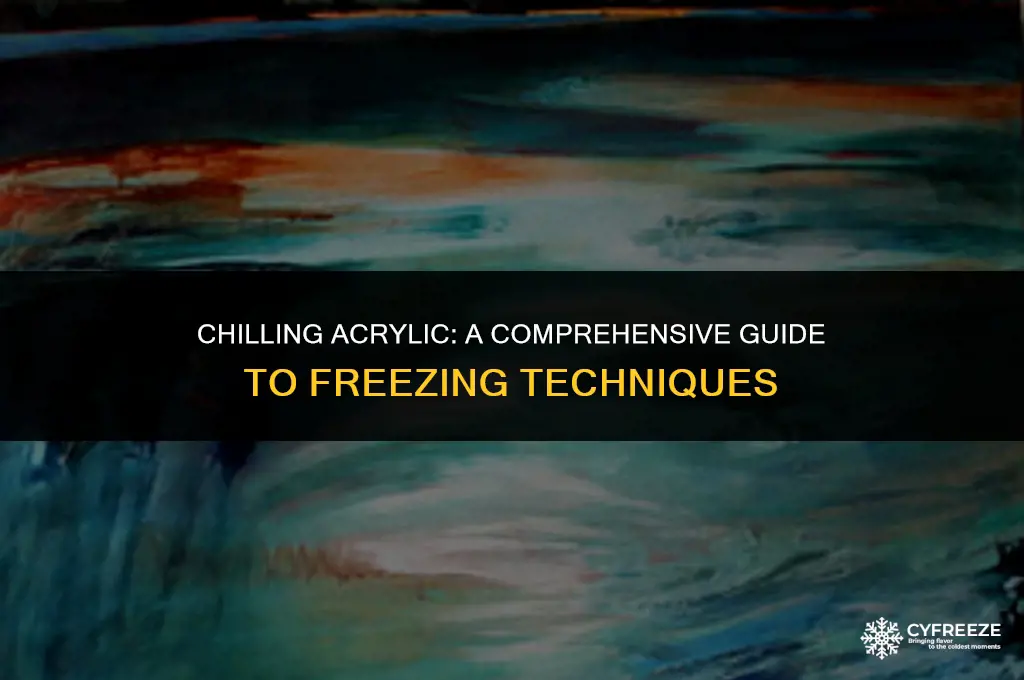 can you put acrylic in the freezer