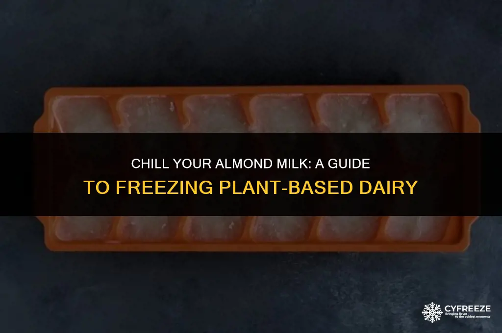 can you put almond milk in the freezer