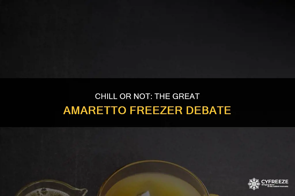 can you put amaretto in the freezer