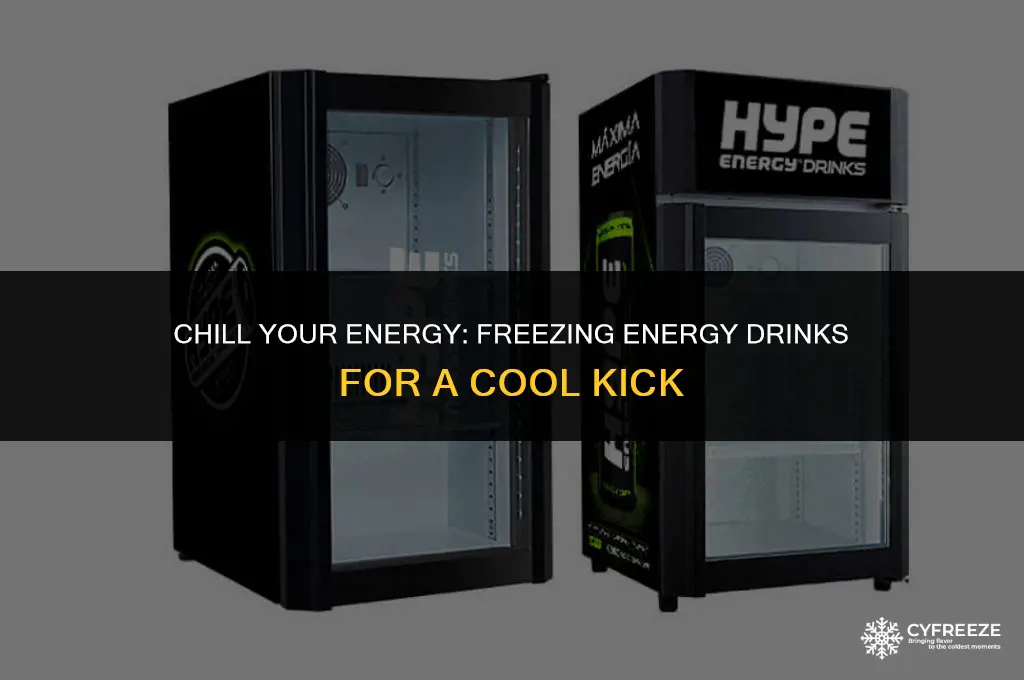 can you put an energy drink in the freezer