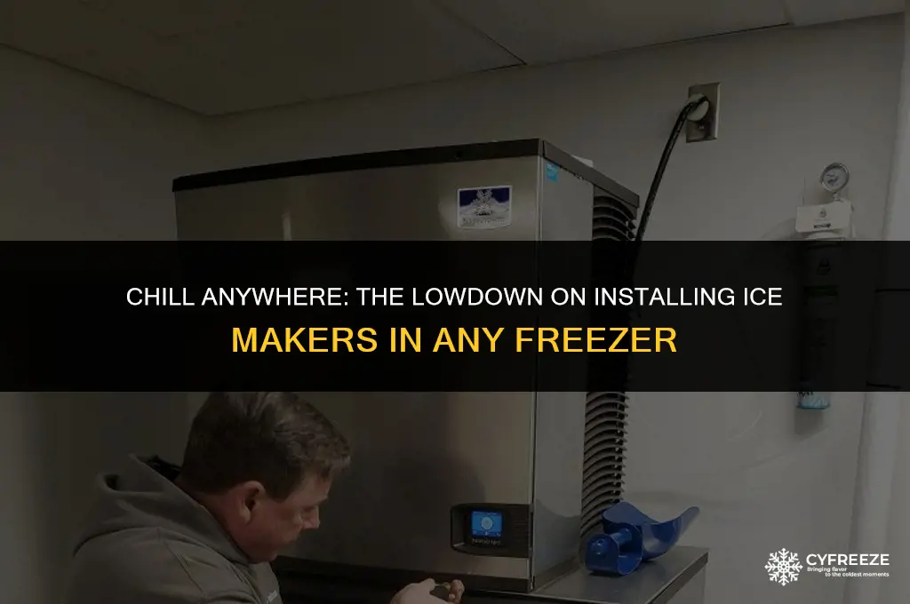 can you put an ice maker in any freezer