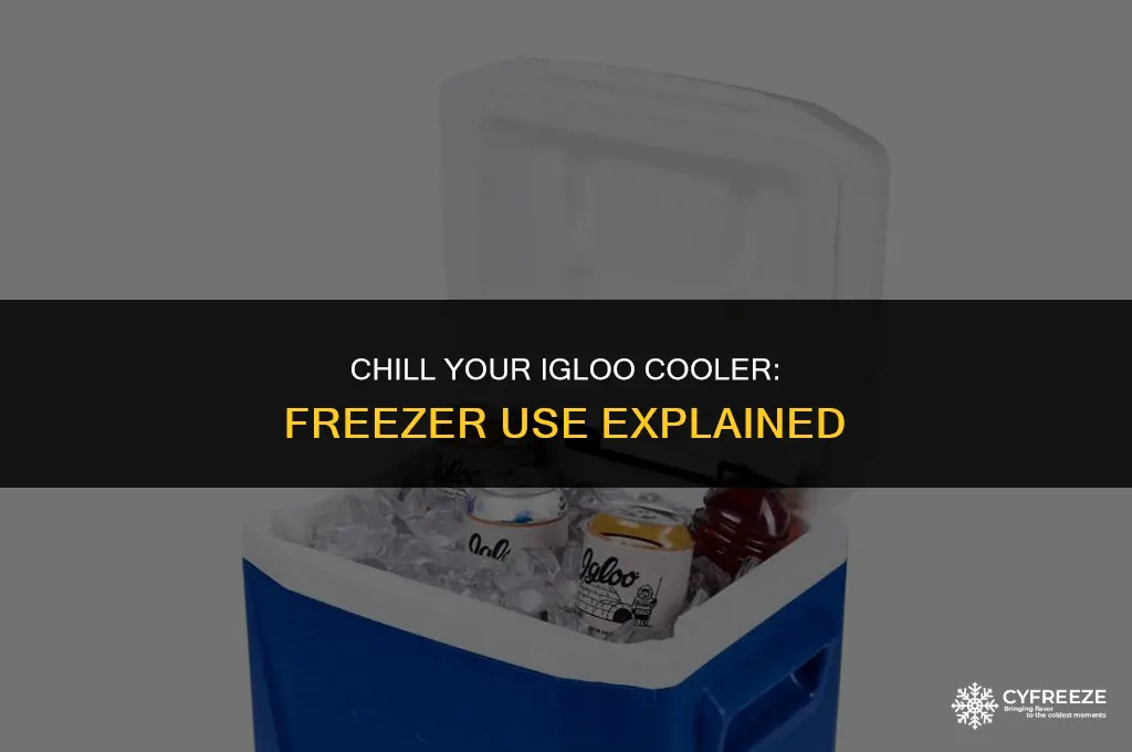 can you put an igloo cooler in the freezer