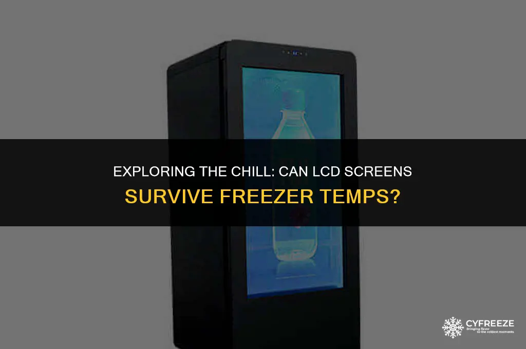can you put an lcd screen in a freezer