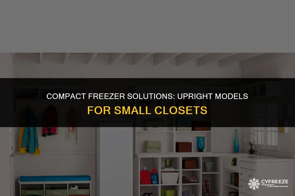 can you put as upright freezer in a small closet