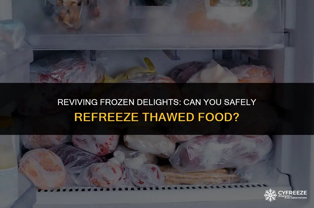 can you put back frozen food from fridge to freezer