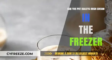 Chill Your Baileys: A Guide to Freezing Irish Cream Safely