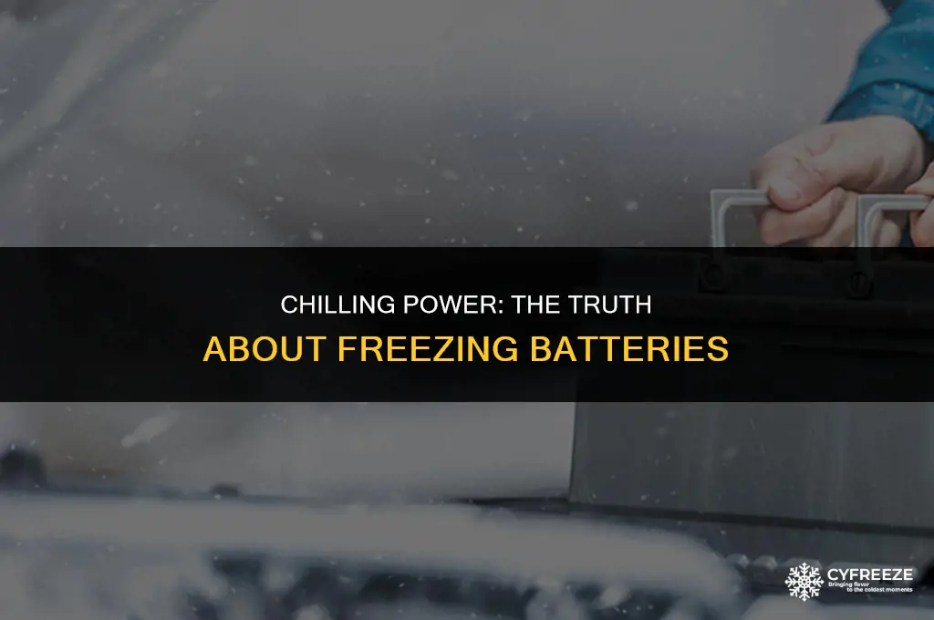 can you put batteries in the freezer